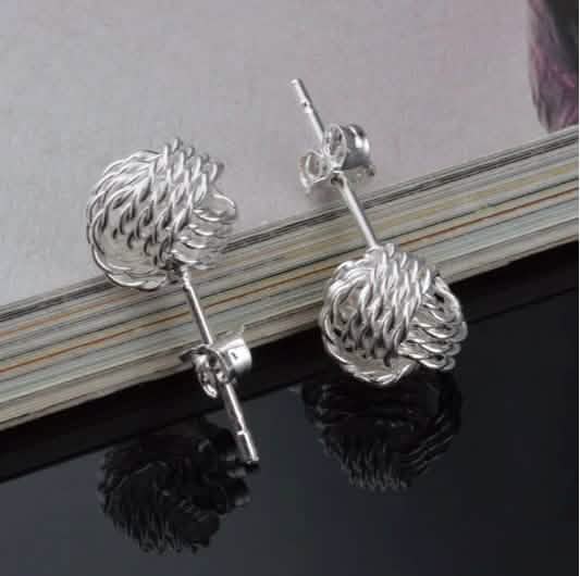 925 Silver Love Nut Stud Earrings - A-1 Thread Vault