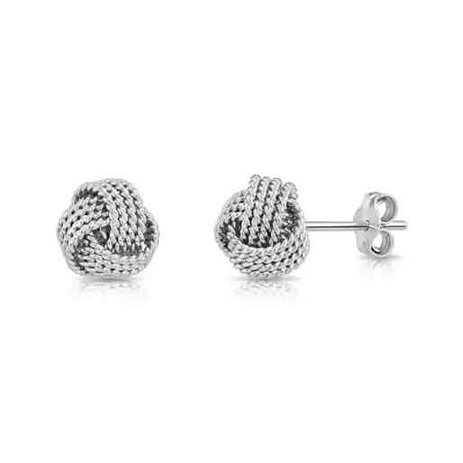 925 Silver Love Nut Stud Earrings - A-1 Thread Vault