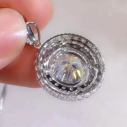 925 Silver Zirconium Oxide Collarbone Necklace - A-1 Thread Vault