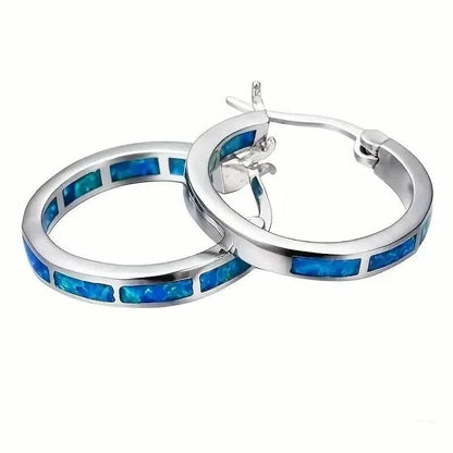 925 Sterling Silver Circular Hoop Earrings - A-1 Thread Vault