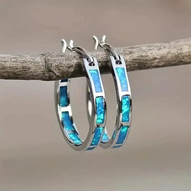 925 Sterling Silver Circular Hoop Earrings - A-1 Thread Vault