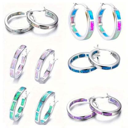 925 Sterling Silver Circular Hoop Earrings - A-1 Thread Vault