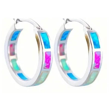 925 Sterling Silver Circular Hoop Earrings - A-1 Thread Vault