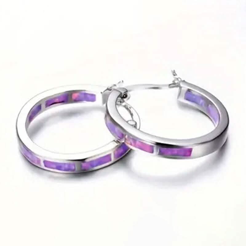 925 Sterling Silver Circular Hoop Earrings - A-1 Thread Vault