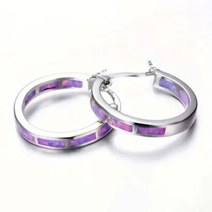 925 Sterling Silver Circular Hoop Earrings - A-1 Thread Vault