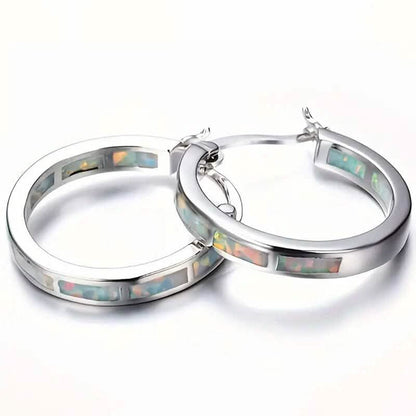 925 Sterling Silver Circular Hoop Earrings - A-1 Thread Vault
