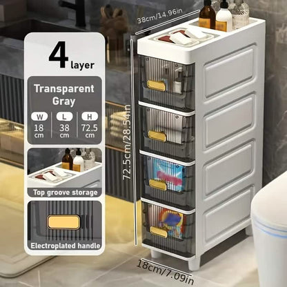 Slimline Multi-Drawer Storage Cabinet – 3, 4, or 6 Layer - A-1 Thread Vault