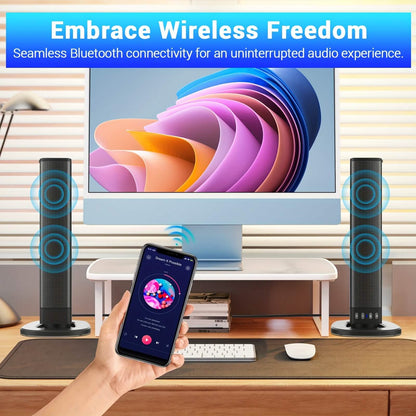 Wireless Soundbar for TV – 2-in-1 Detachable Bluetooth Speaker - A-1 Thread Vault