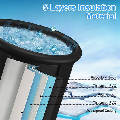 97 Gal Large Size Ice Bath Tub with Cover - A-1 Thread Vault