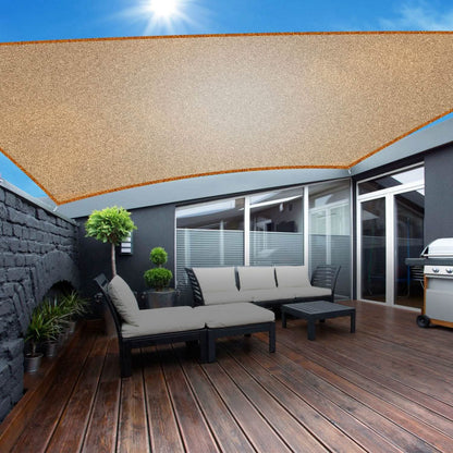98% UV Block Awning Shelter Rectangle Shade Sails Top Canopy - A-1 Thread Vault