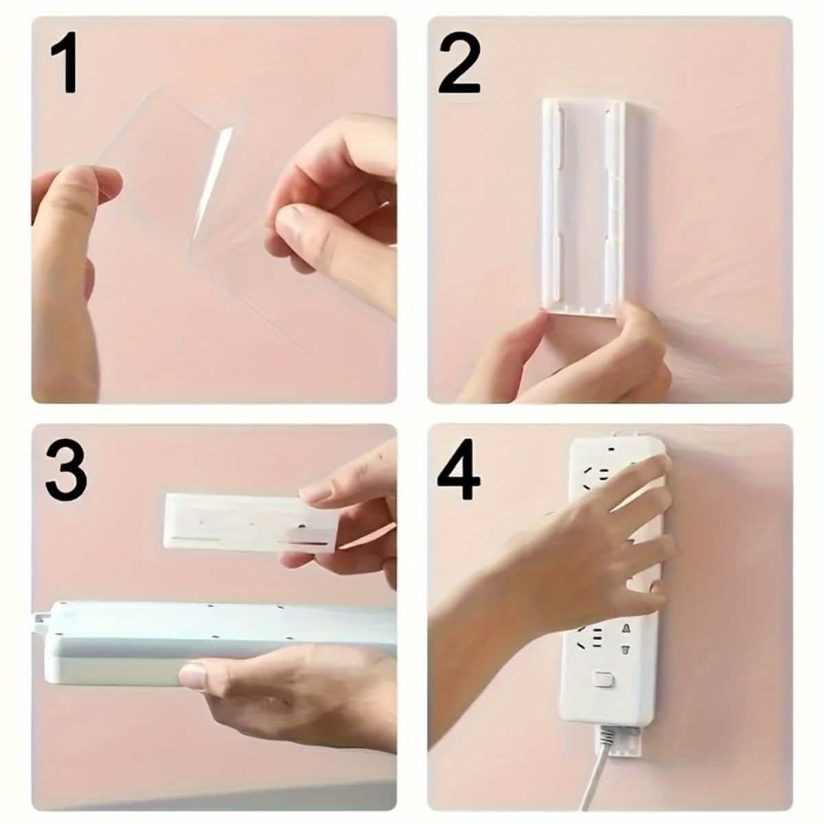 2-Pack Removable Wall Decals – Space-Saving Organizer for Surge Protectors - A-1 Thread Vault