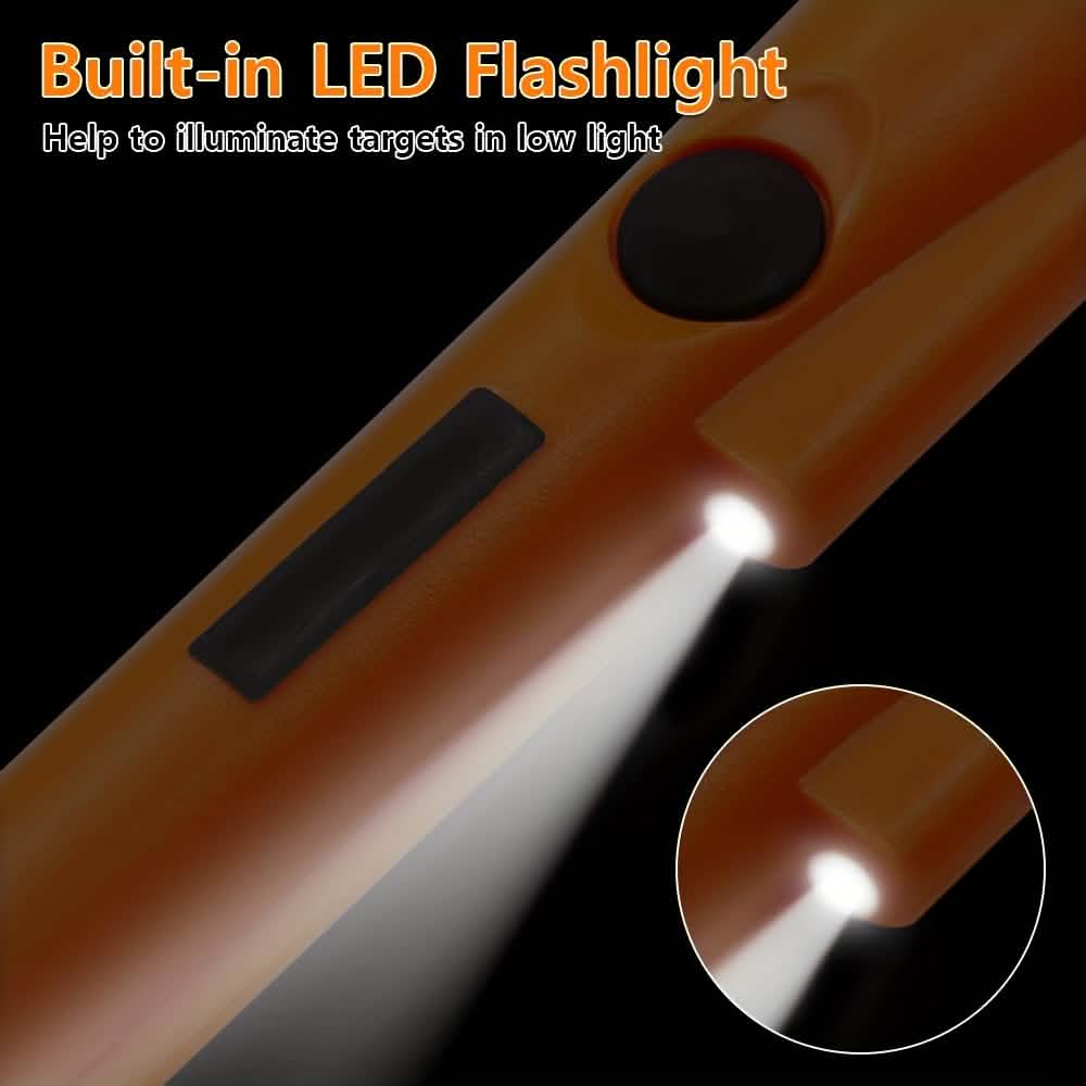 360° Pinpointer Metal Detector with LED, Vibration & Holster (Orange) - A-1 Thread Vault