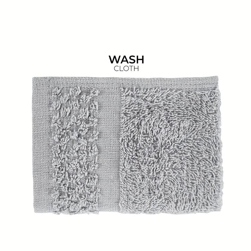 Gray Cotton Bath Towel Set (10–32 pcs) - A-1 Thread Vault