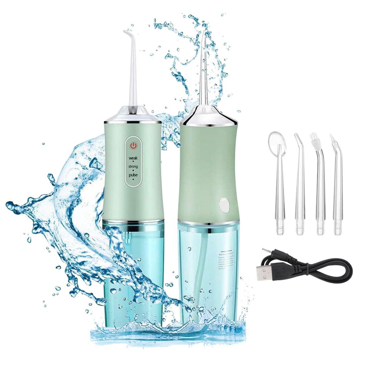 Professional Cordless Rechargeable 3 Modes Water Flosser Dental Oral Irrigator, Braces Cleaner - A-1 Thread Vault