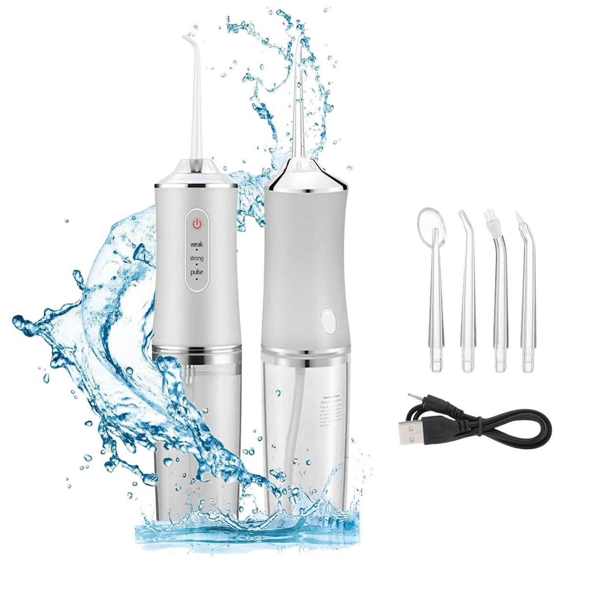 Professional Cordless Rechargeable 3 Modes Water Flosser Dental Oral Irrigator, Braces Cleaner - A-1 Thread Vault