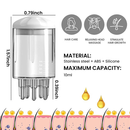 Portable Hair Oil Scalp Applicator Comb Brush Hair Root Treatment for Men and Women - A-1 Thread Vault