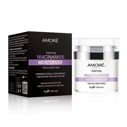Niacinamide Facial Moisturizer Day Cream, Daily Anti-Aging, Anti-Wrinkle Face Cream, B3 Vitamin Formula, Aloe Facial, Coconut Oil, Vitamin E - A-1 Thread Vault