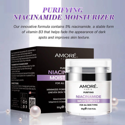 Niacinamide Facial Moisturizer Day Cream, Daily Anti-Aging, Anti-Wrinkle Face Cream, B3 Vitamin Formula, Aloe Facial, Coconut Oil, Vitamin E - A-1 Thread Vault