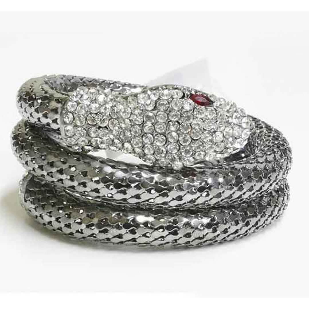 Exotic Designer Sultry Crystal Snake Bracelet - A-1 Thread Vault
