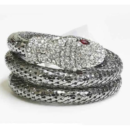 Exotic Designer Sultry Crystal Snake Bracelet - A-1 Thread Vault