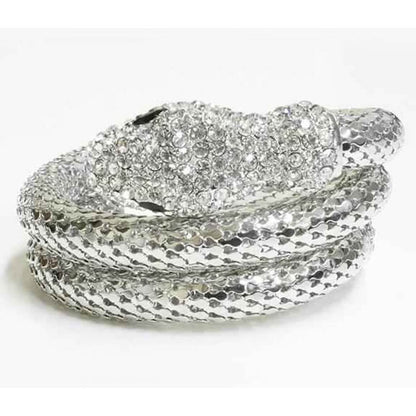 Exotic Designer Sultry Crystal Snake Bracelet - A-1 Thread Vault