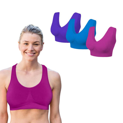 3 Pack: Seamless Lightweight Comfort Bras - A-1 Thread Vault