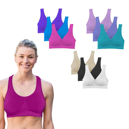3 Pack: Seamless Lightweight Comfort Bras - A-1 Thread Vault