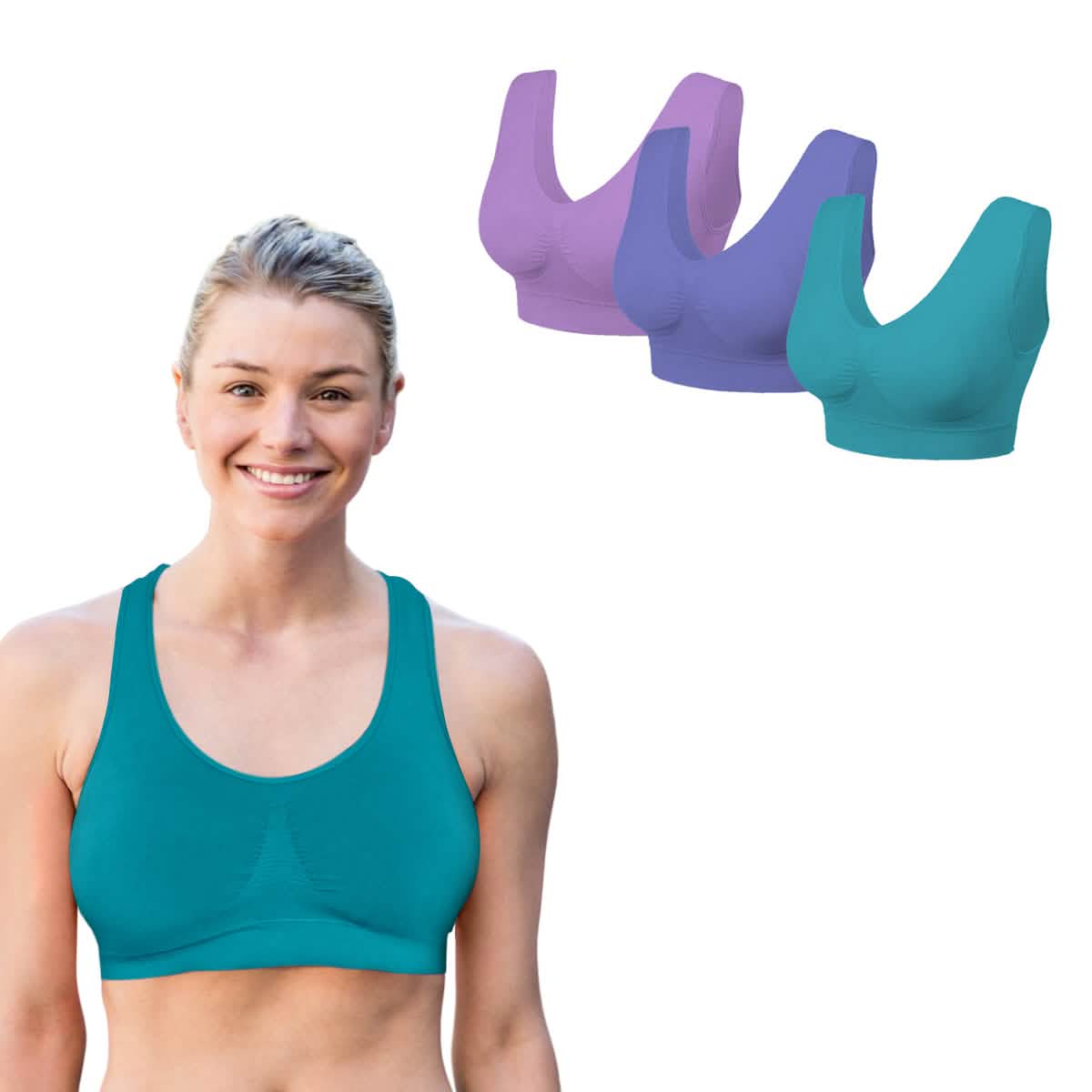 3 Pack: Seamless Lightweight Comfort Bras - A-1 Thread Vault