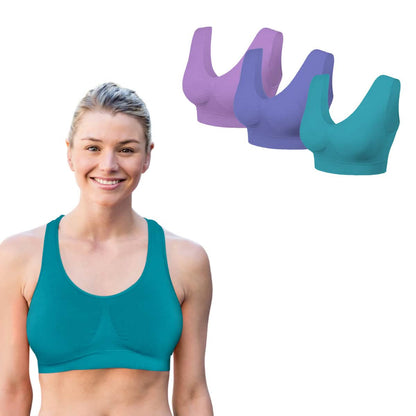 3 Pack: Seamless Lightweight Comfort Bras - A-1 Thread Vault
