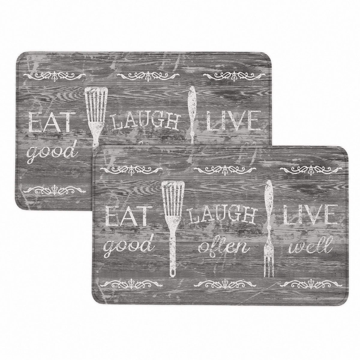 Bibb Home 1-2 Pack Anti Fatigue Cushioned Kitchen Mats - A-1 Thread Vault