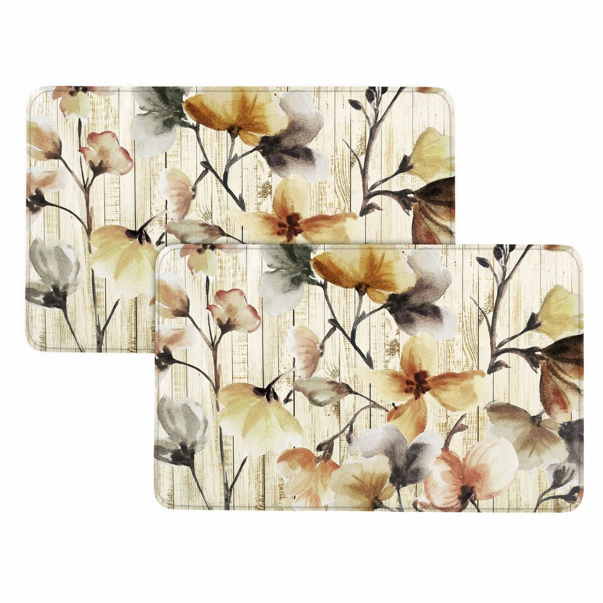 Bibb Home 1-2 Pack Anti Fatigue Cushioned Kitchen Mats - A-1 Thread Vault