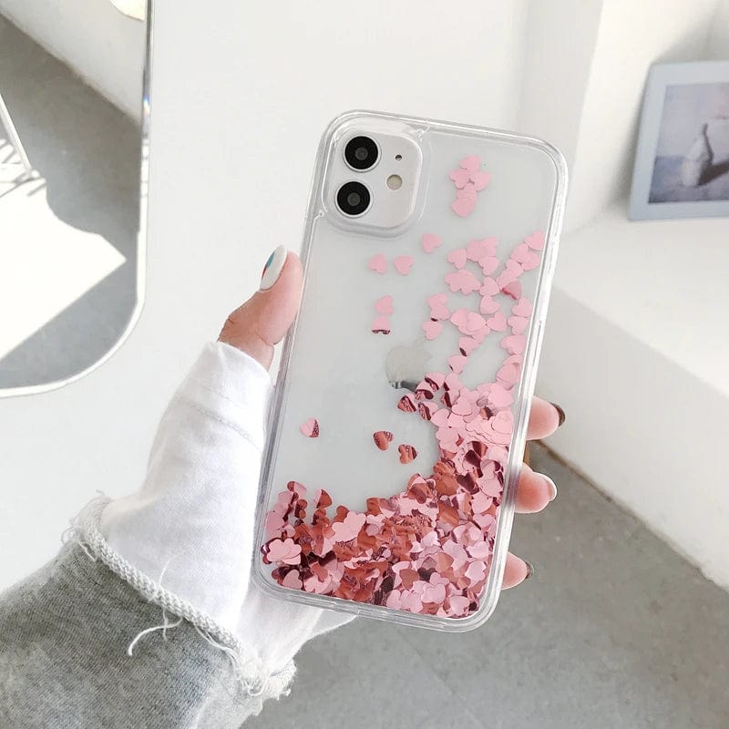 Heart Falling Rain iPhone Case - A-1 Thread Vault