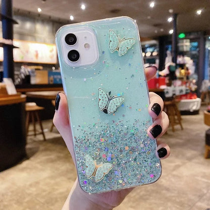 Diamond Butterfly Glitter Bling Samsung Case - A-1 Thread Vault