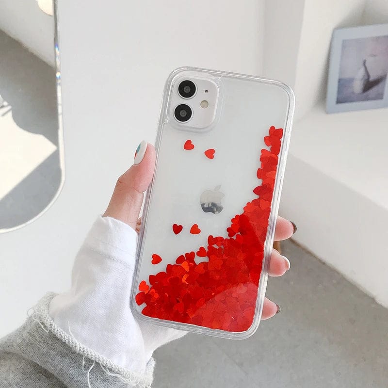Heart Falling Rain iPhone Case - A-1 Thread Vault