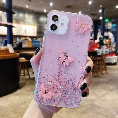 Diamond Butterfly Glitter Bling Samsung Case - A-1 Thread Vault