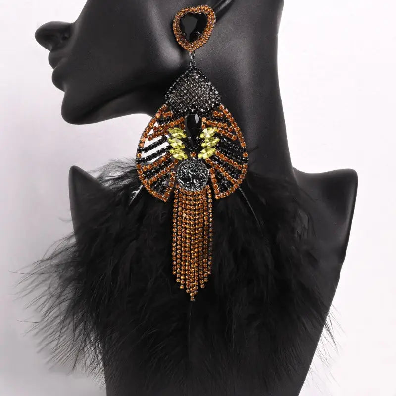 Teardrop Feather Earrings - A-1 Thread Vault