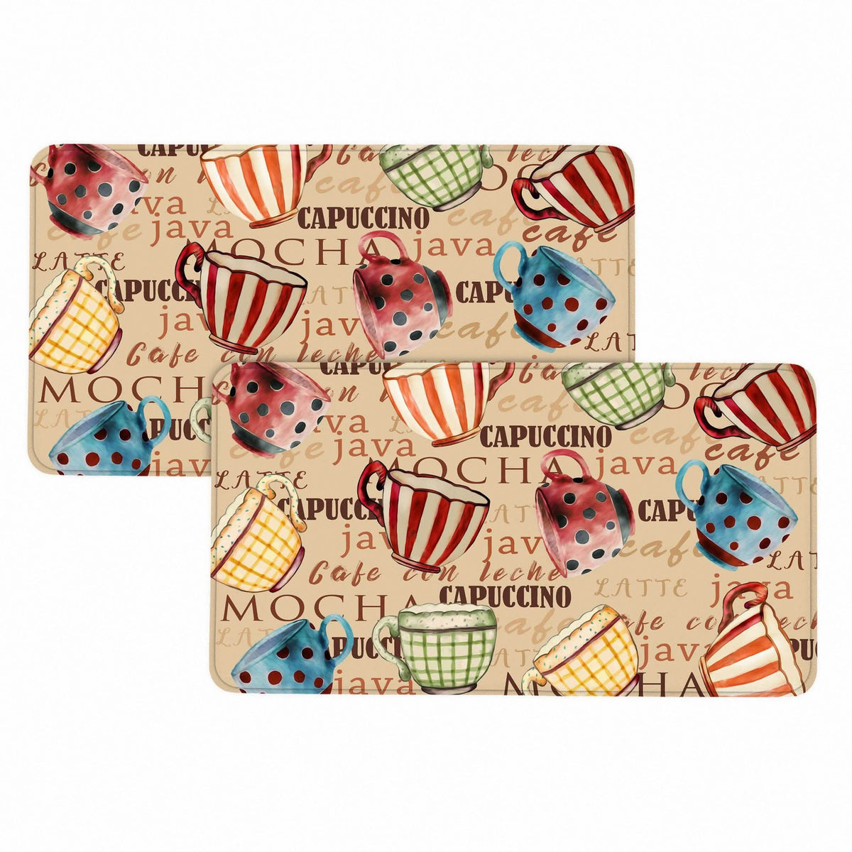 Bibb Home 1-2 Pack Anti Fatigue Cushioned Kitchen Mats - A-1 Thread Vault