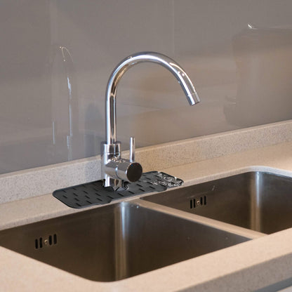 Silicone Kitchen Sink Faucet Splash Guard and Drip Catcher Tray - A-1 Thread Vault