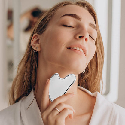 Stainless Steel Gua Sha Massage Scraper Tool For Facial Skin Care - A-1 Thread Vault