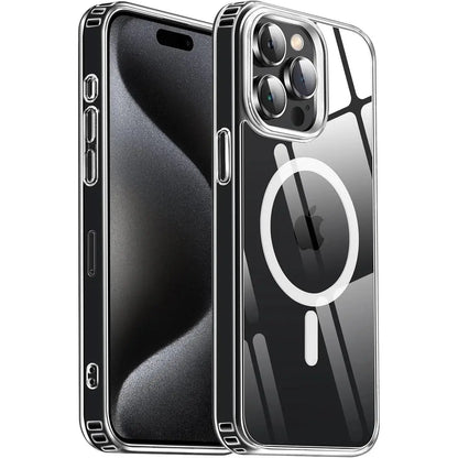 Entronix [Magnetic] Case Compatible with iPhone 14 Pro - [Hard Back] Slim Clear - A-1 Thread Vault