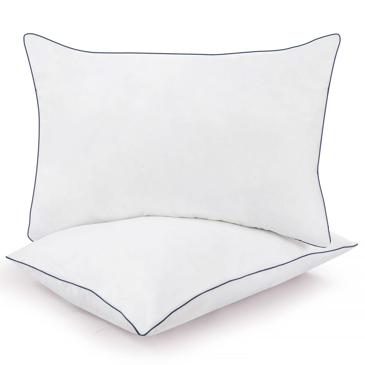 2-Pack: Royale Linens Gusseted Pillows Soft Hotel Quality - A-1 Thread Vault