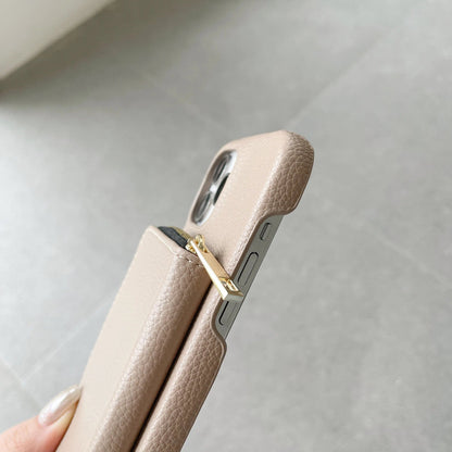 Luxury Crossbody Wallet Leather iPhone Case - A-1 Thread Vault