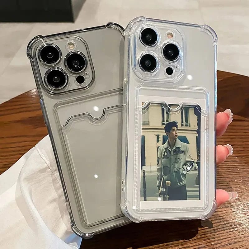 Transparent Card Slot Bag Holder iPhone Case - A-1 Thread Vault