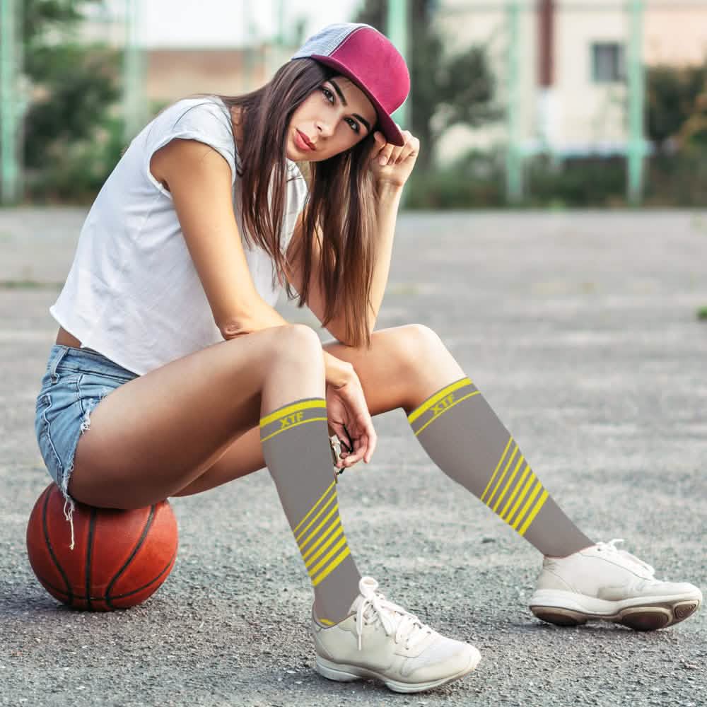 6-Pairs: Women's Pain Relief And Recovery Knee High Compression Socks - A-1 Thread Vault