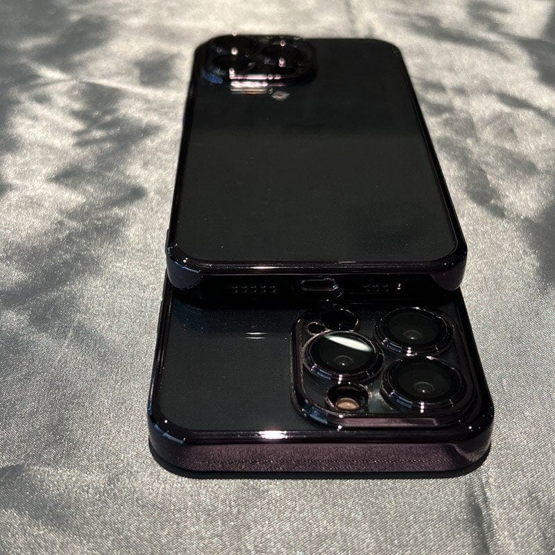 Luxury Plating Square Frame Clear iPhone Case - A-1 Thread Vault