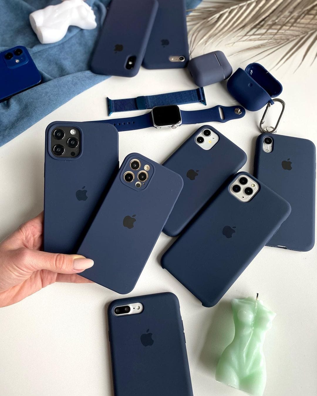 iPhone Camera Protection Silicone Case (Midnight Blue) - A-1 Thread Vault