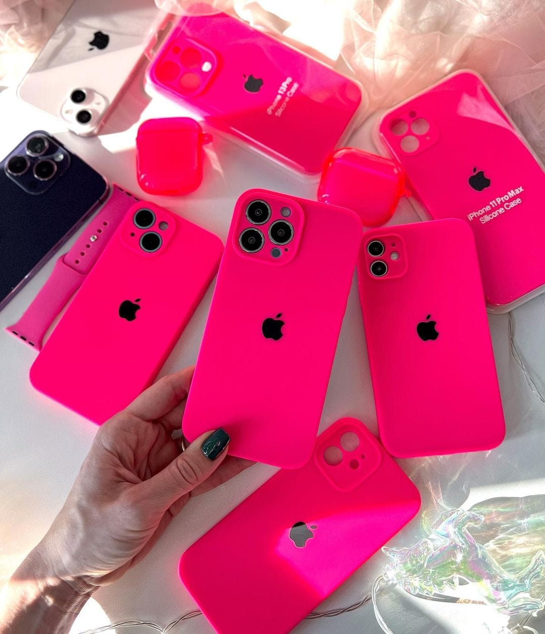 iPhone Camera Protection Silicone Case (Firefry Rose) - A-1 Thread Vault