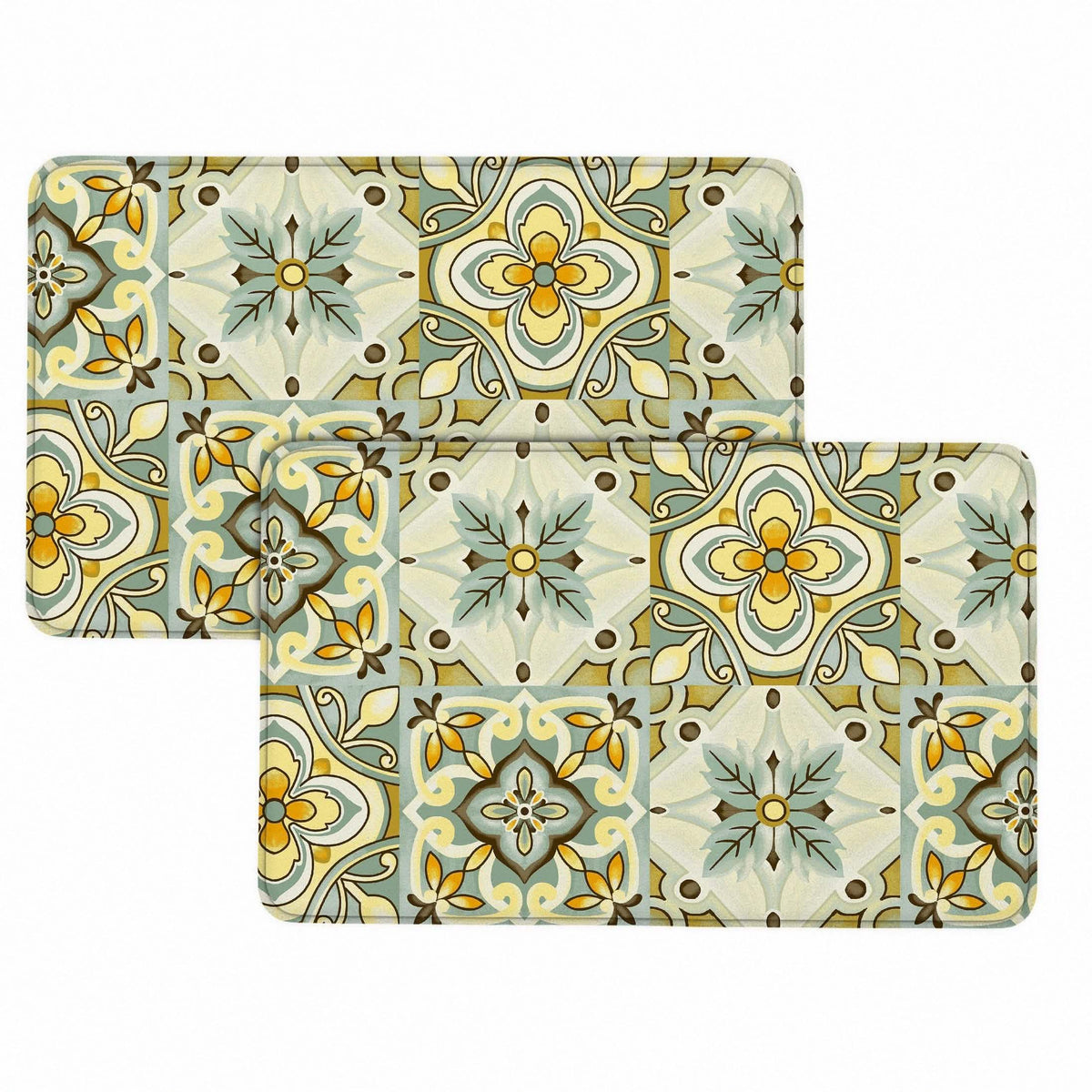 Bibb Home 1-2 Pack Anti Fatigue Cushioned Kitchen Mats - A-1 Thread Vault