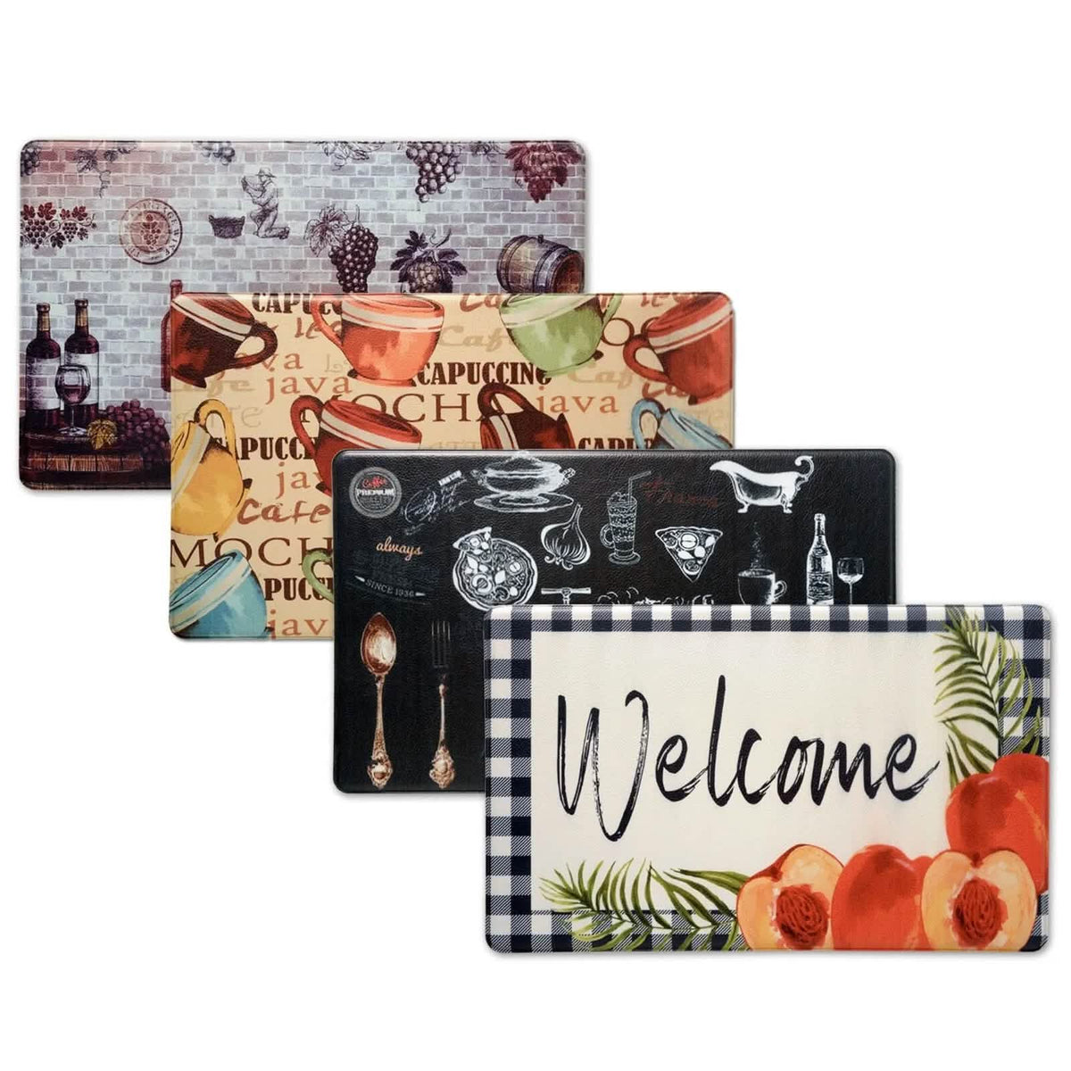 Bibb Home Anti Fatigue Foam Oversized Kitchen Mat 20" X 36" - A-1 Thread Vault