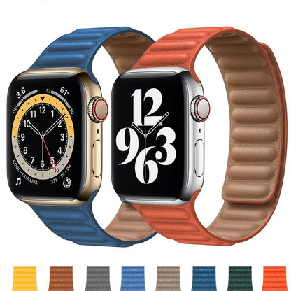 Leather Link Apple Watch Bands - A-1 Thread Vault